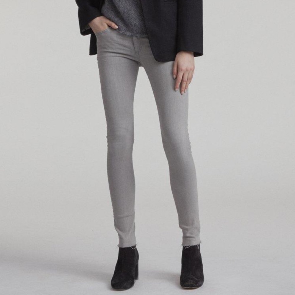 RAG & BONE Burmese Light Wash Classic Ankle Skinny Jeans